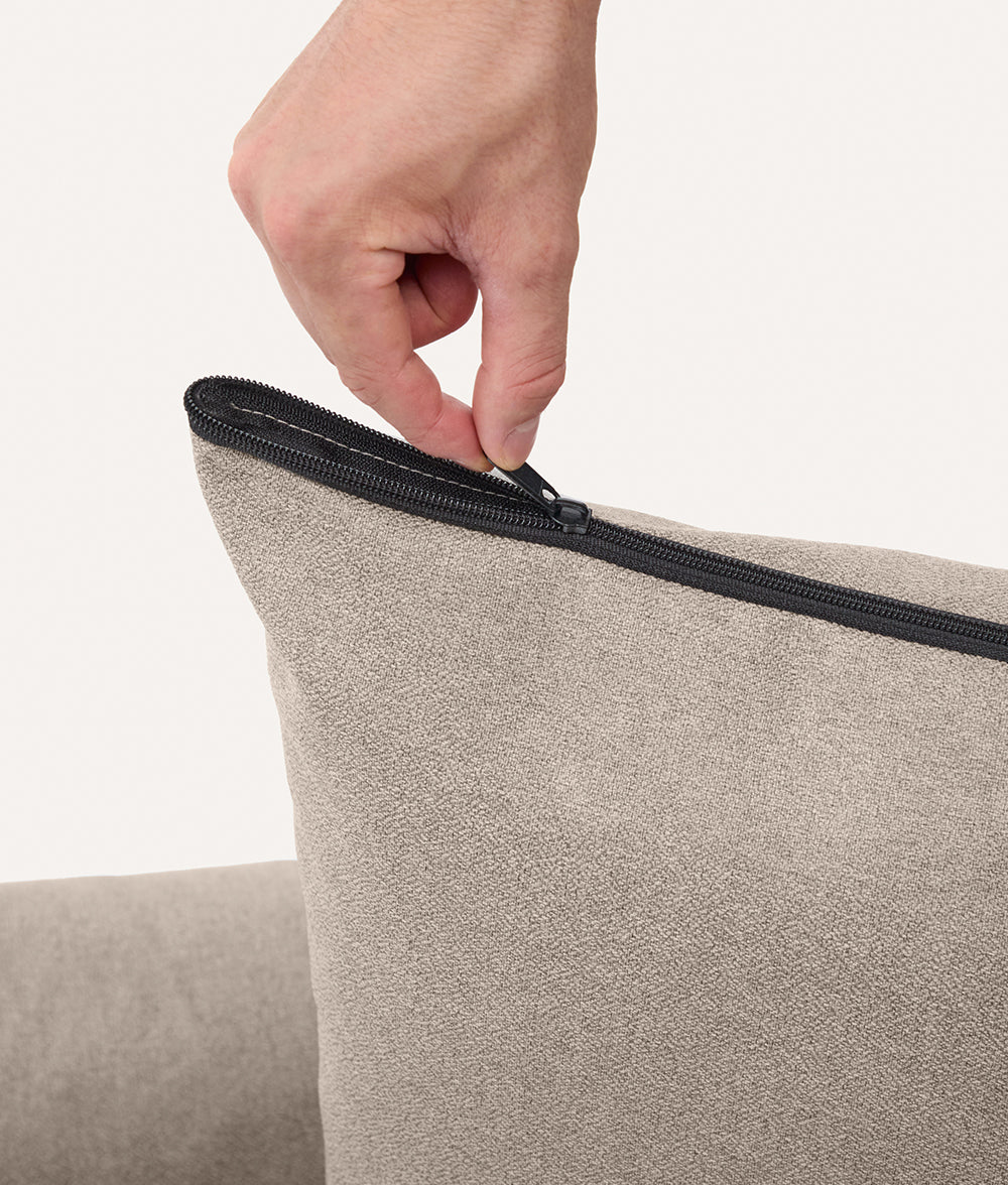 Beige Dog Bed Cover, Snozy