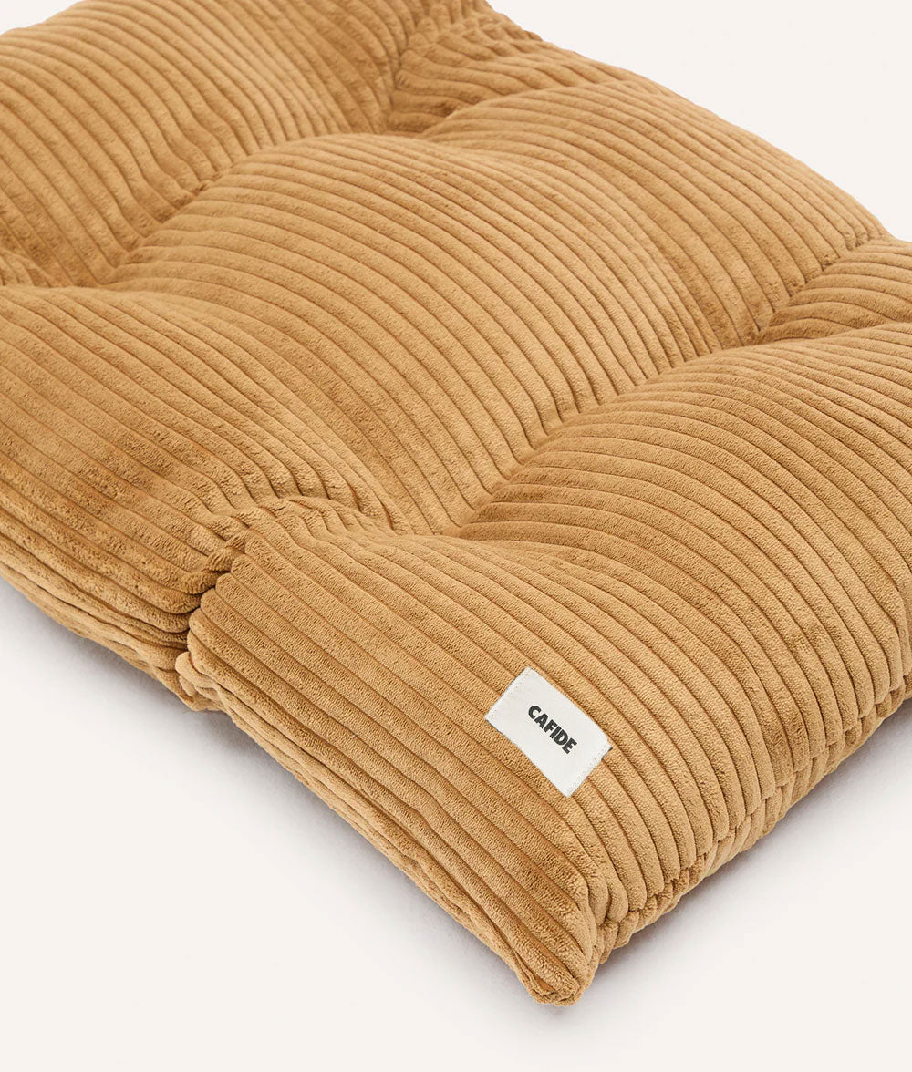 Senffarbenes Cord-Hundekissen, Bela