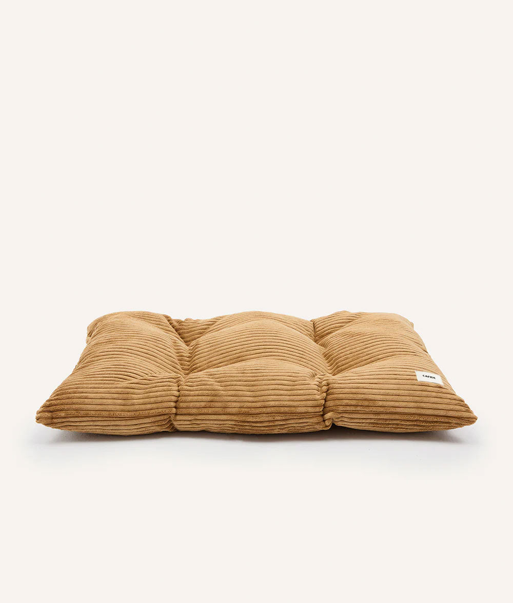 Senffarbenes Cord-Hundekissen, Bela