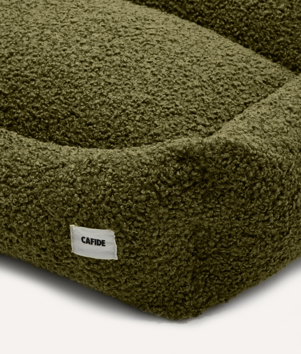 Fleece Green Dog Bed Cover, Snozy