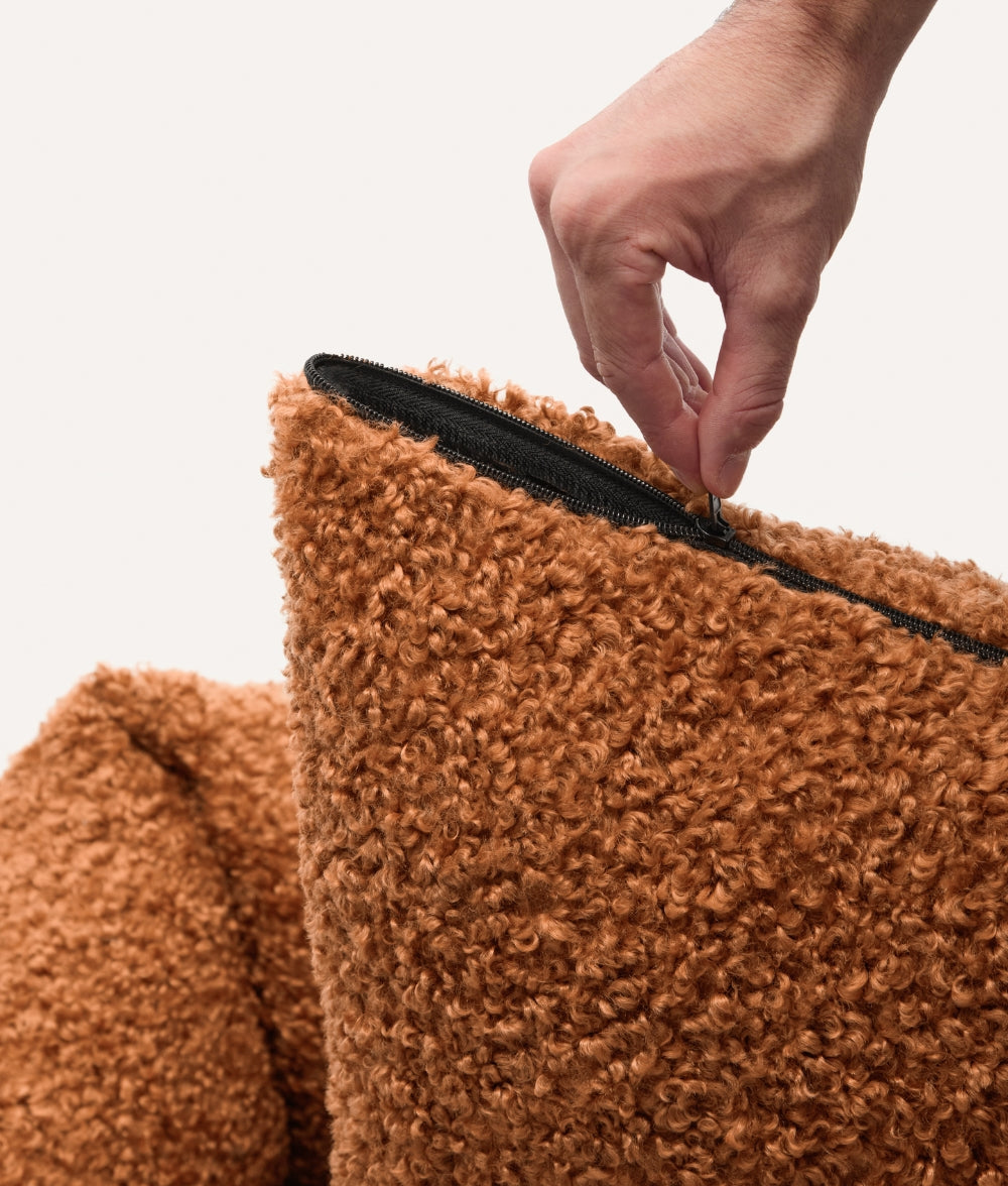 Fleece Mustard Dog Bed Cover, Snozy