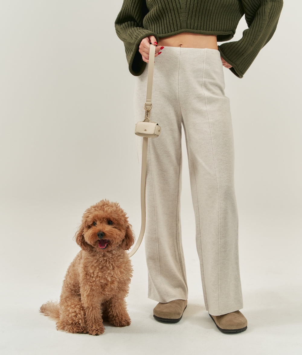 Leash 1,4m Vegan Leather Beige, Jala