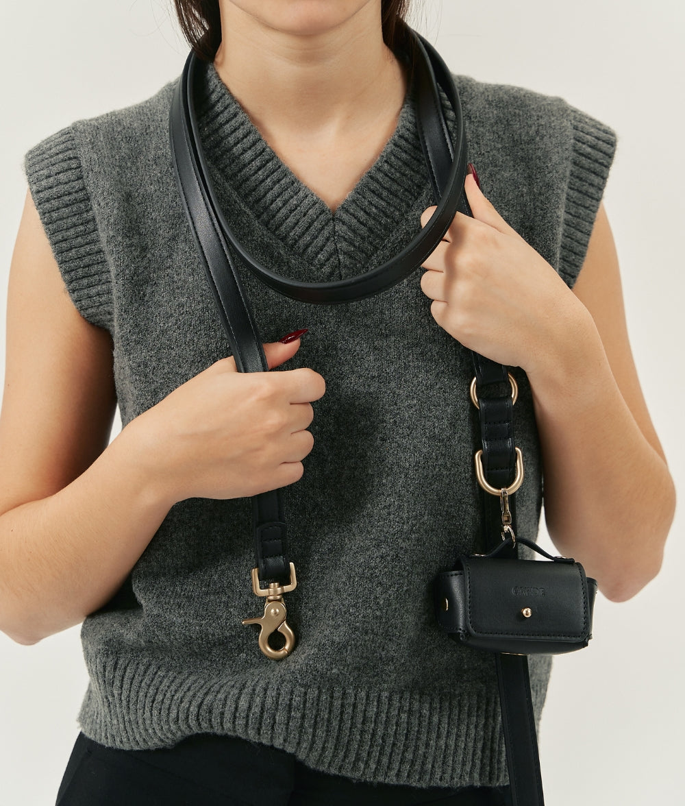 Pack Portabolsas Cuero Vegano Negro, Jala