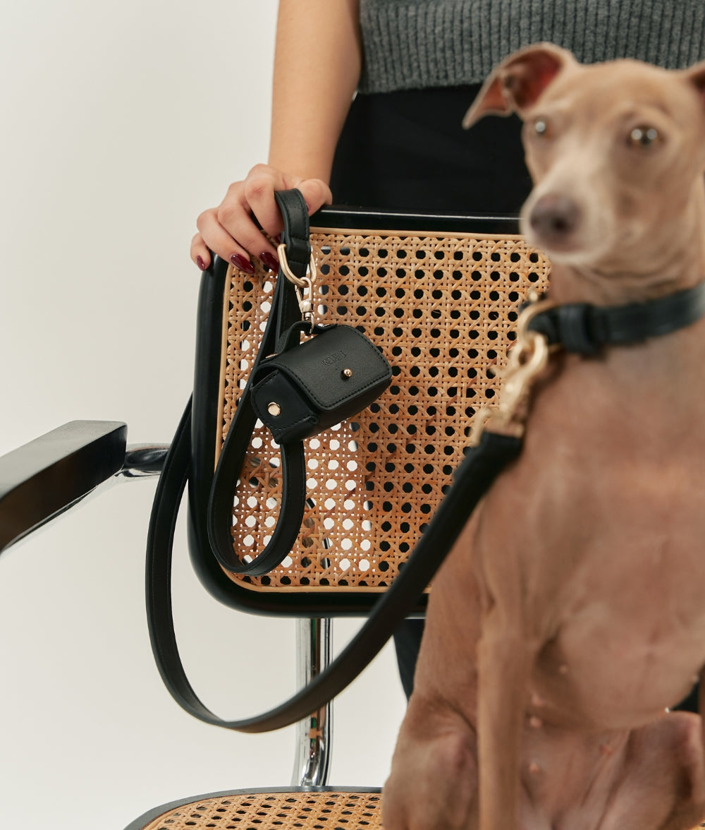 Leash 1,4m Vegan Leather Black, Jala