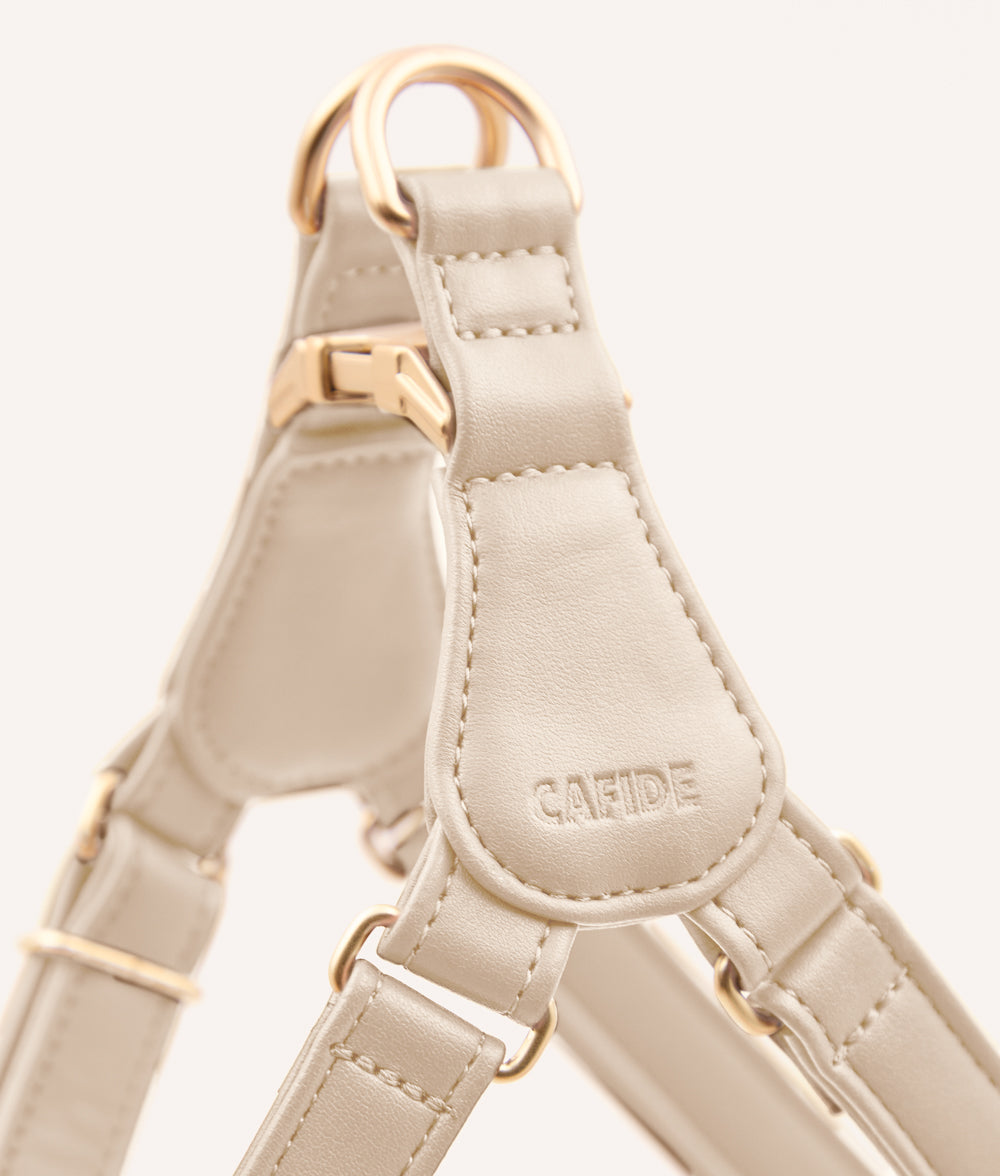 Burgunderrotes Hundegeschirr aus Veganem Leder, Jala