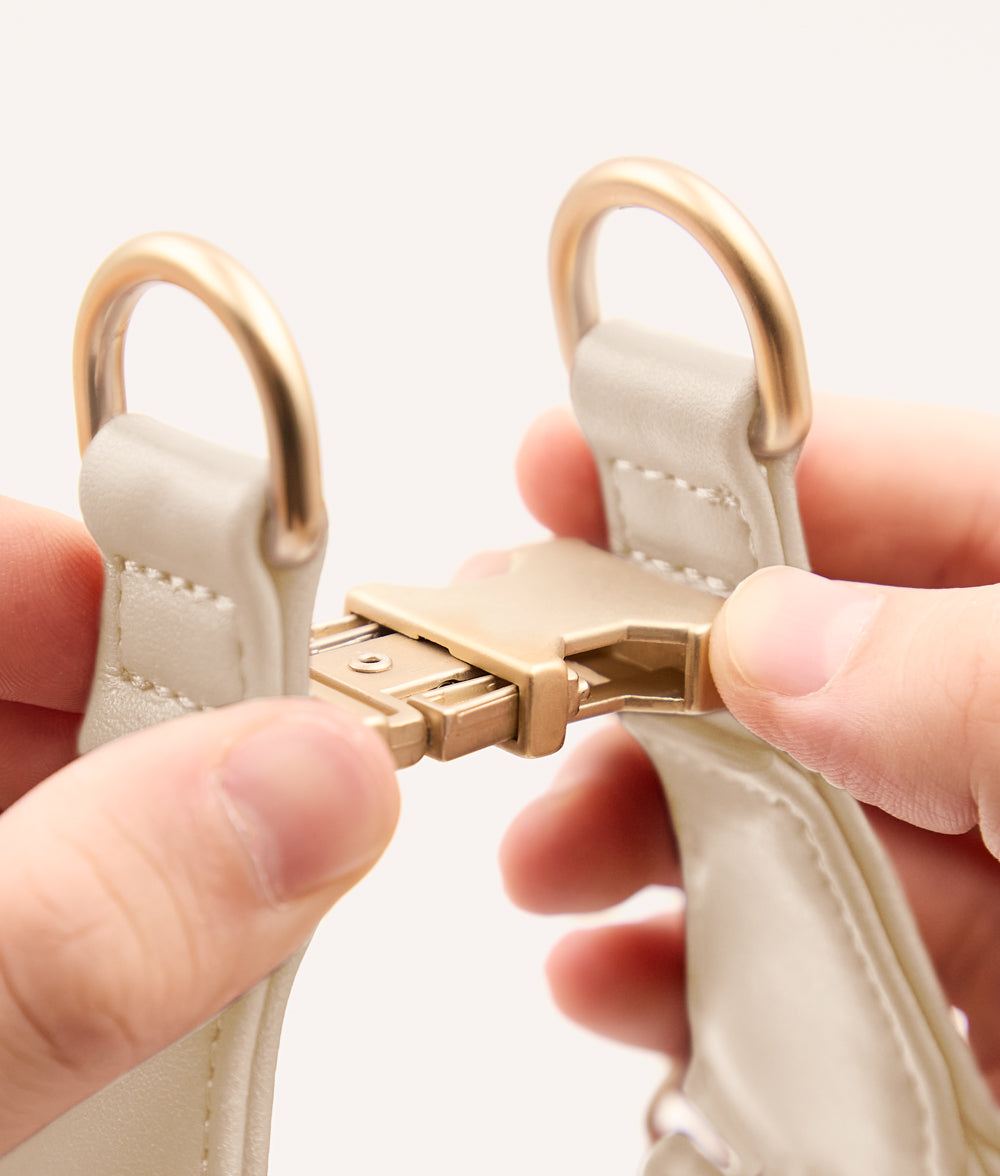 Burgunderrotes Hundegeschirr aus Veganem Leder, Jala