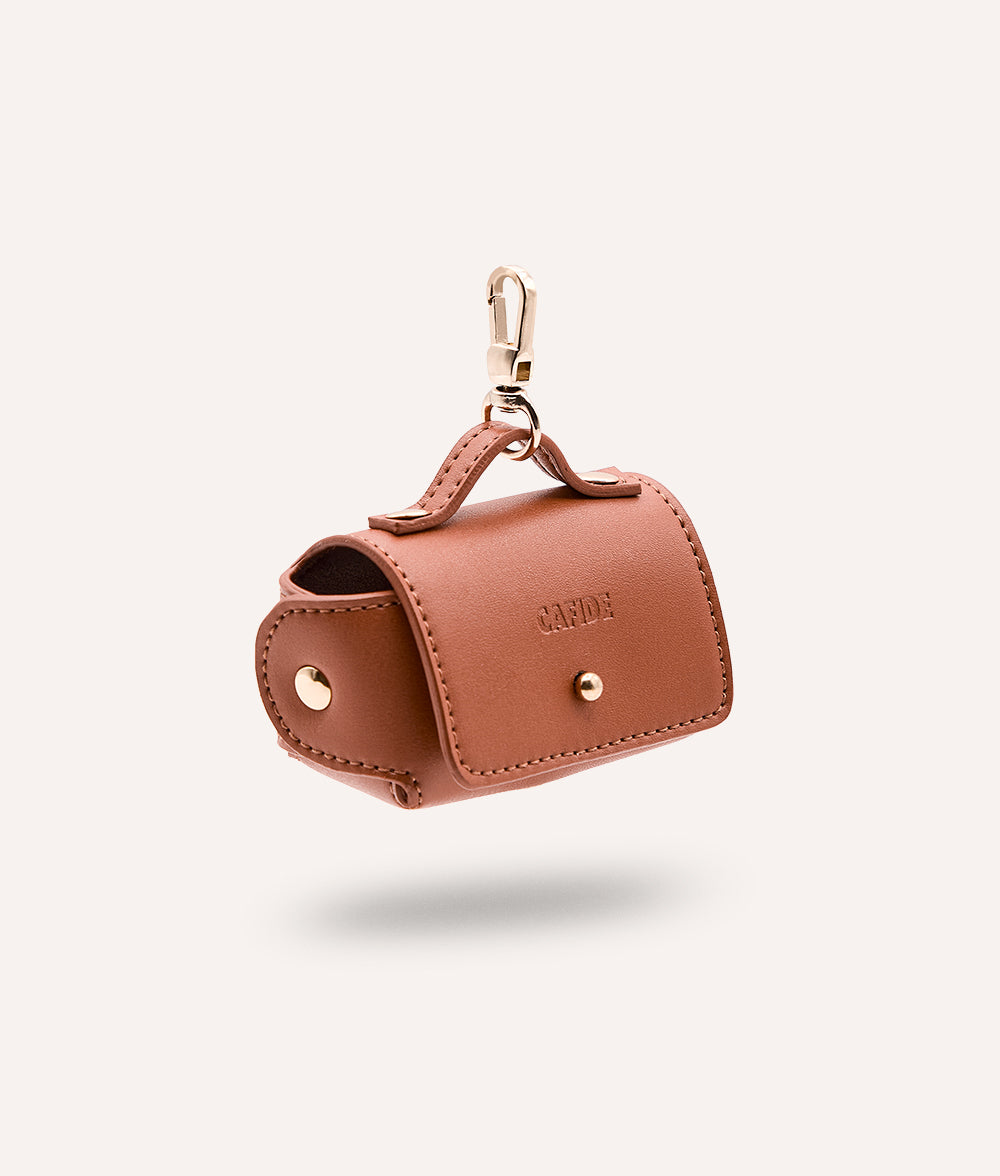 Distributeur de sacs en Cuir Vegan Marron, Jala