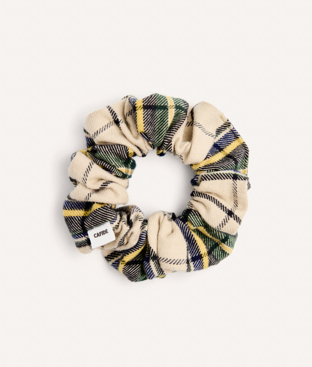 Scrunchie Haargummi Tartan Beige, Noa