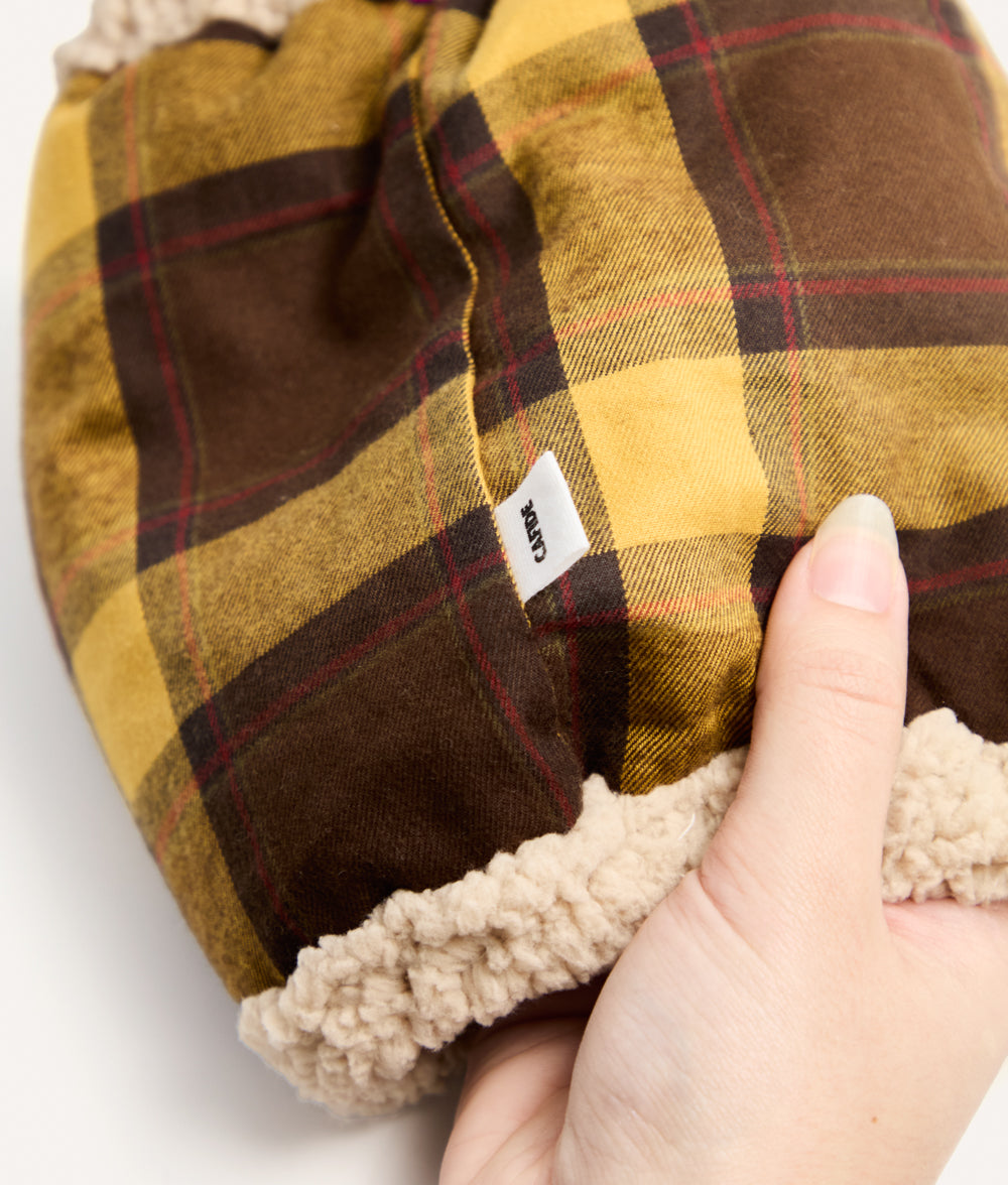 Tartan Mustard Dog Snood, Olga