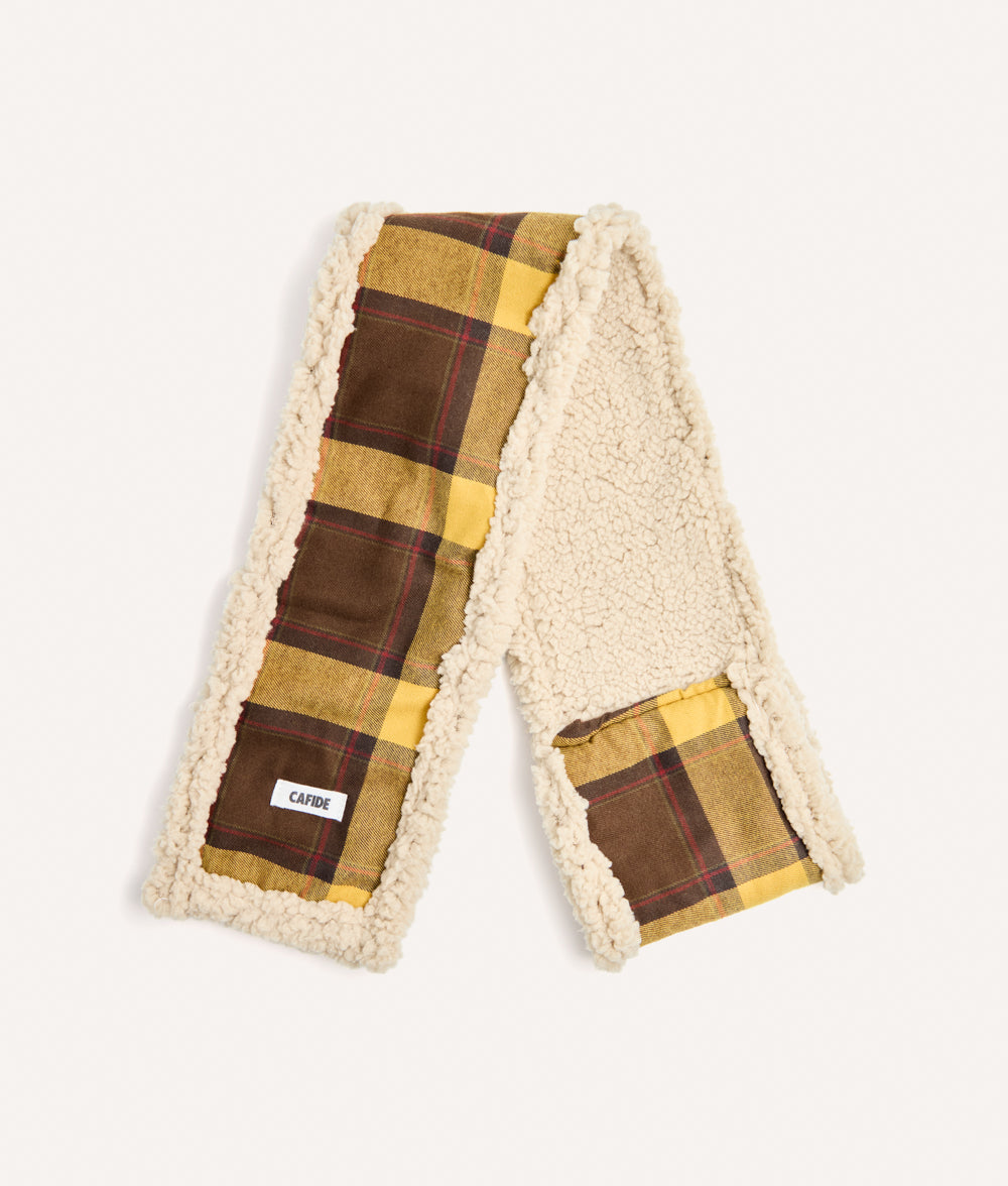 Hundeschal Tartan-Design Senfgelb, Mica