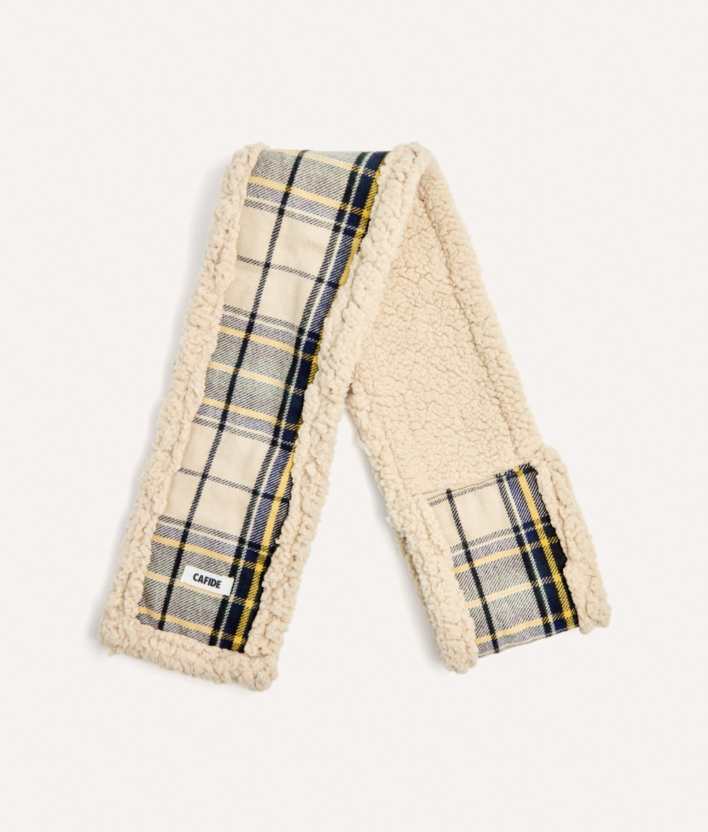 Hundeschal Tartan-Design Beige, Mica