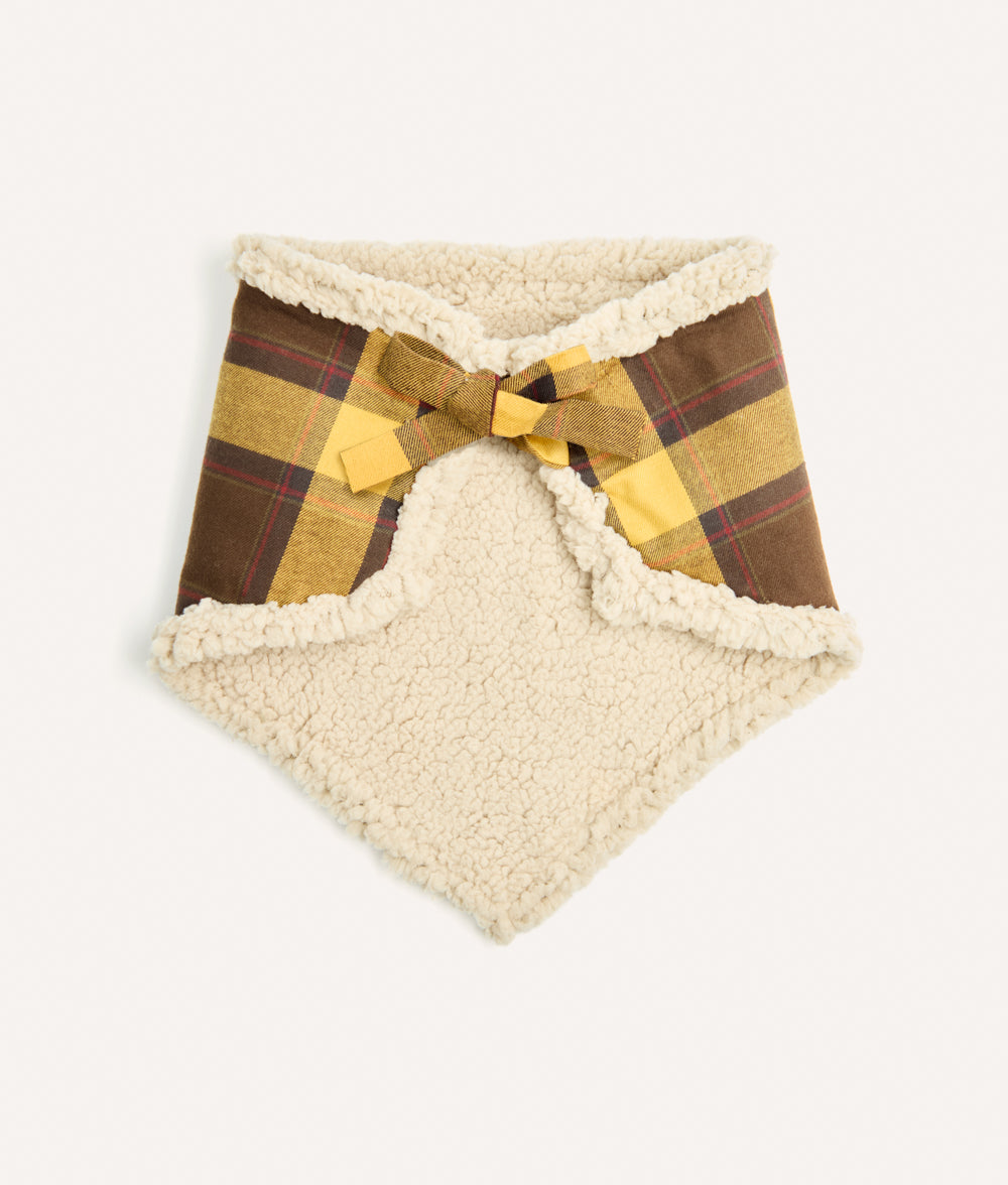 Bandana Pour Chien Tartan Moutarde, Nata
