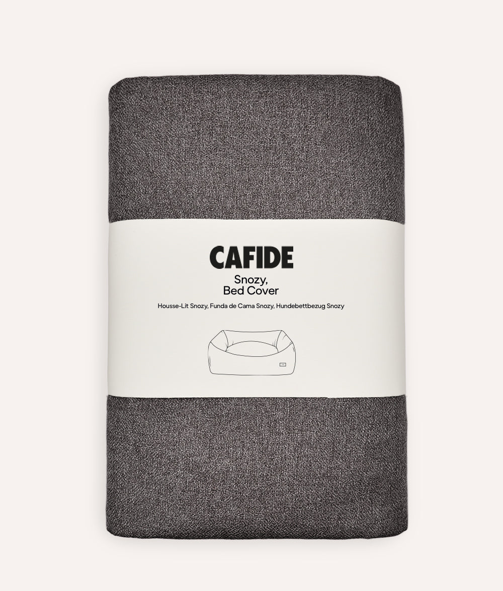 Anthracite Black Dog Bed Cover, Snozy