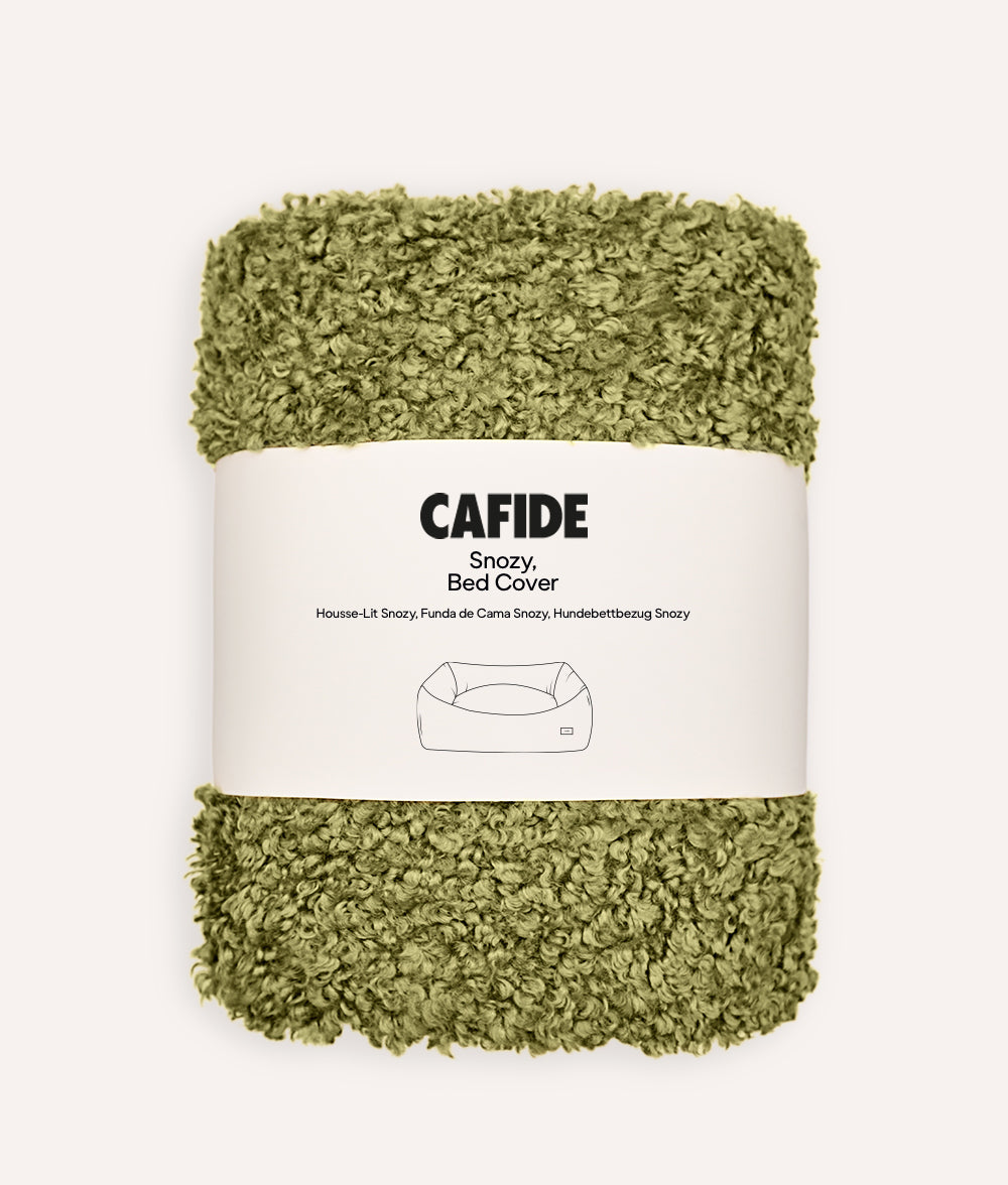 Fleece Green Dog Bed Cover, Snozy