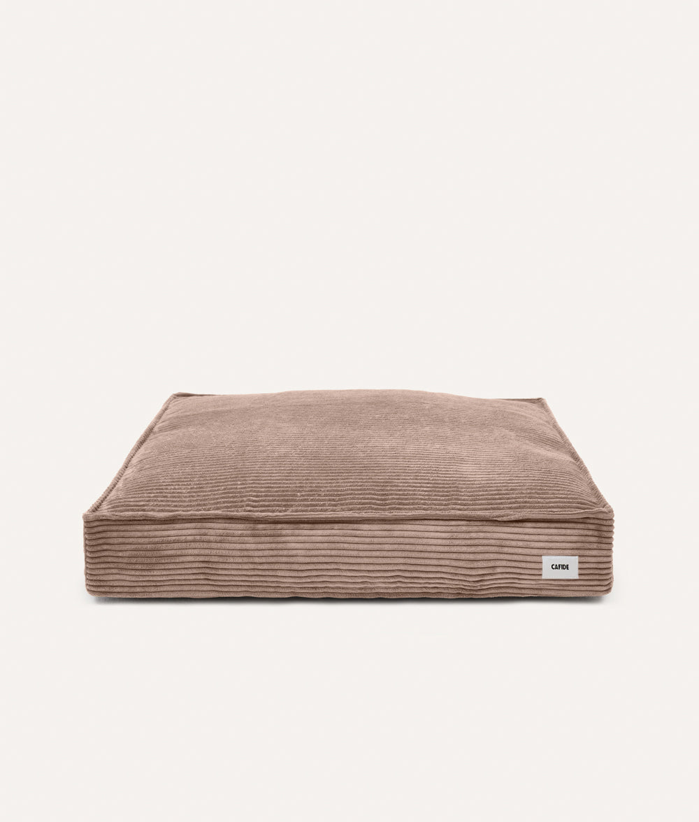 Cama Perro Pana Moca Beige, Cuadra