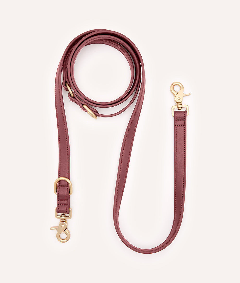 Leash Multiposition Vegan Leather Burgundy, Jala