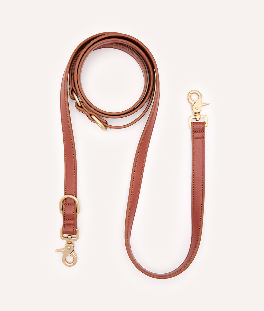 Leash Multiposition Vegan Leather Brown, Jala