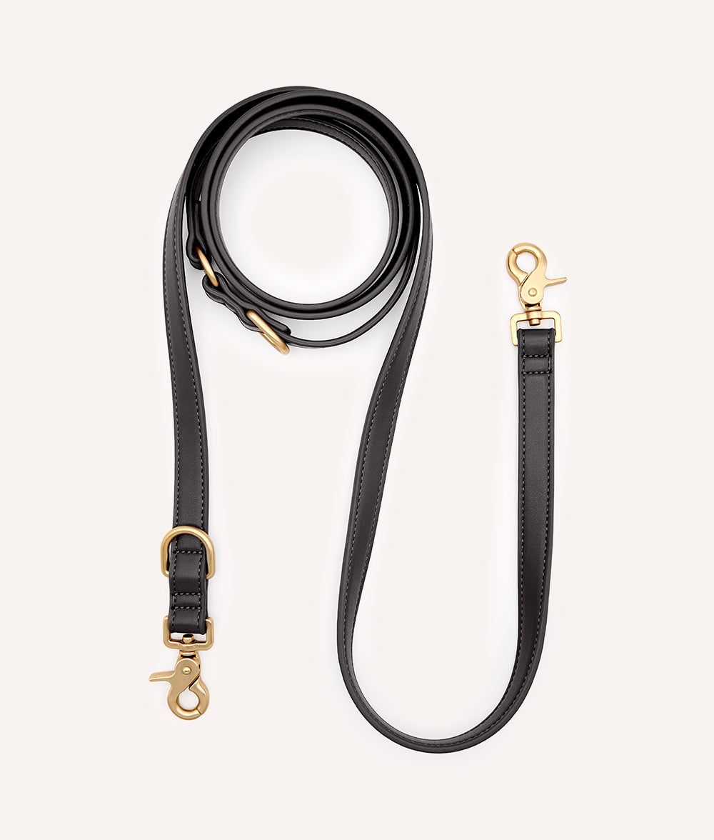Leash Multiposition Vegan Leather Black, Jala