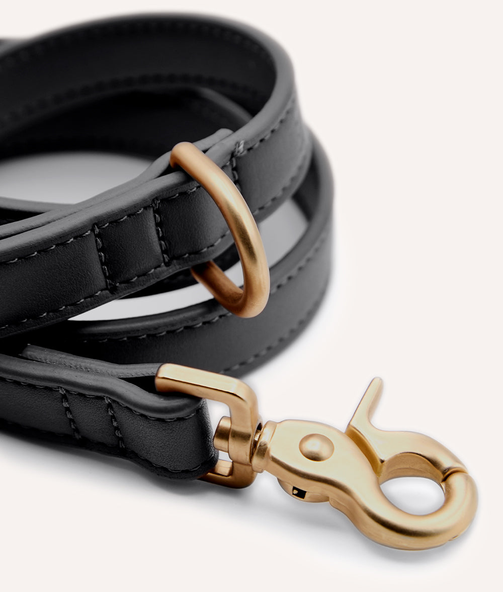 Leash 1,4m Vegan Leather Black, Jala