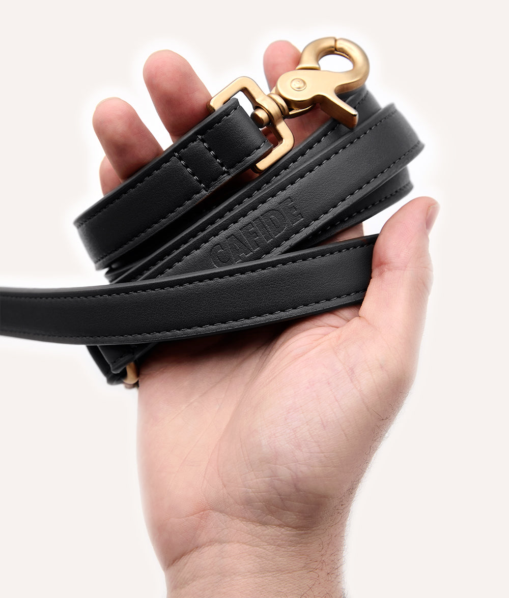 Leash Multiposition Vegan Leather Black, Jala