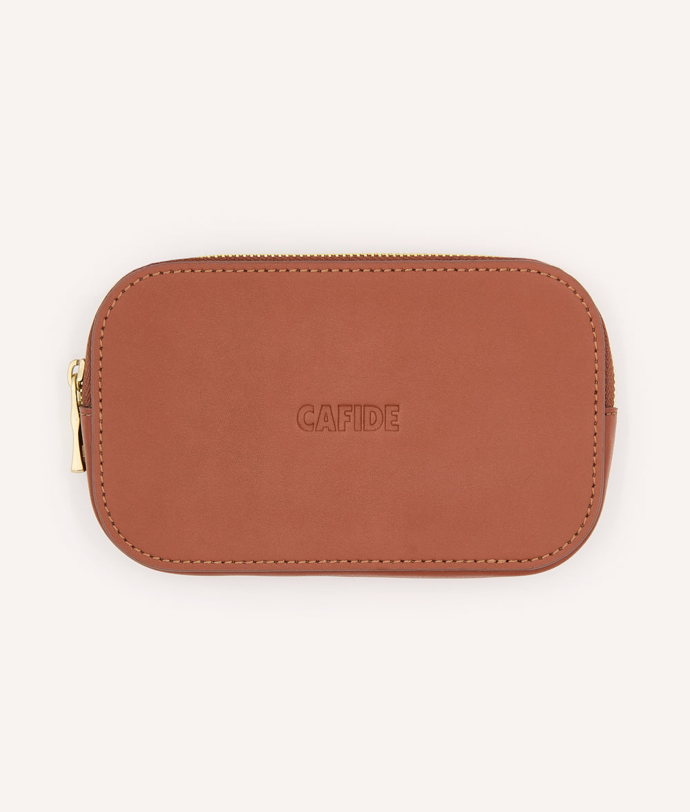 Braune Geldbörse aus veganem Leder, Jala