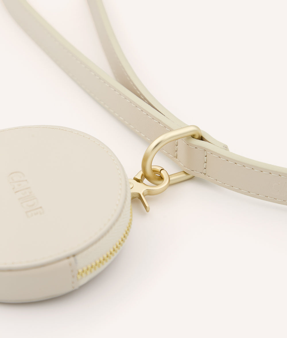 Beigefarbene Süßigkeitentasche aus veganem Leder, Jala