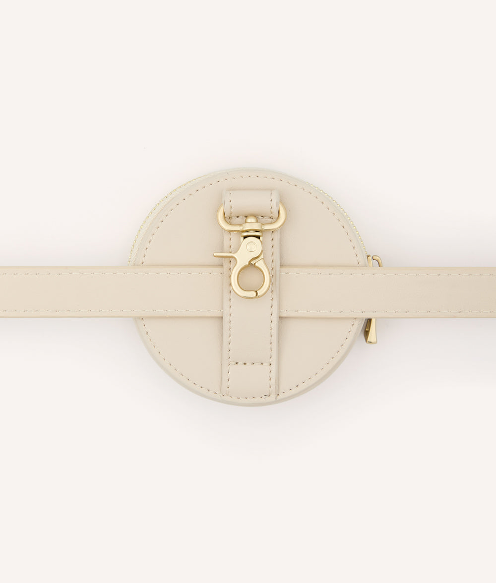 Beigefarbene Süßigkeitentasche aus veganem Leder, Jala