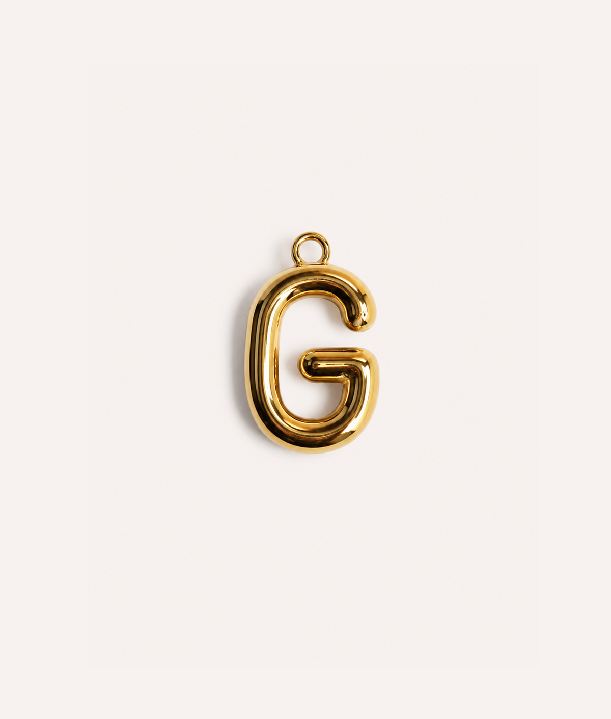 Charm Letra para Collar Perro Oro, Sira