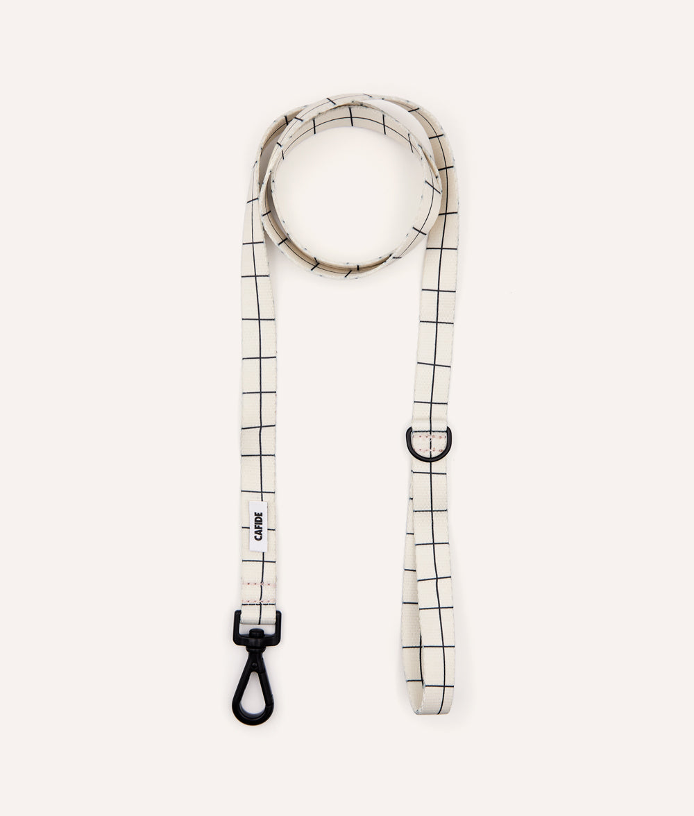 Leash 1.2m Recycled PET Beige Line Design, Juno