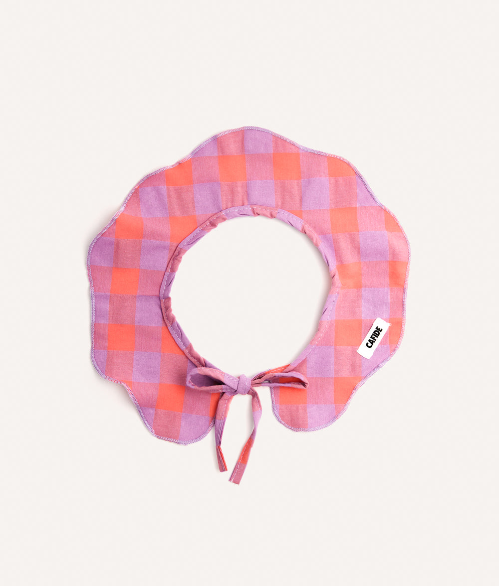 Violet Gingham Dog Neck Bandana, Lola