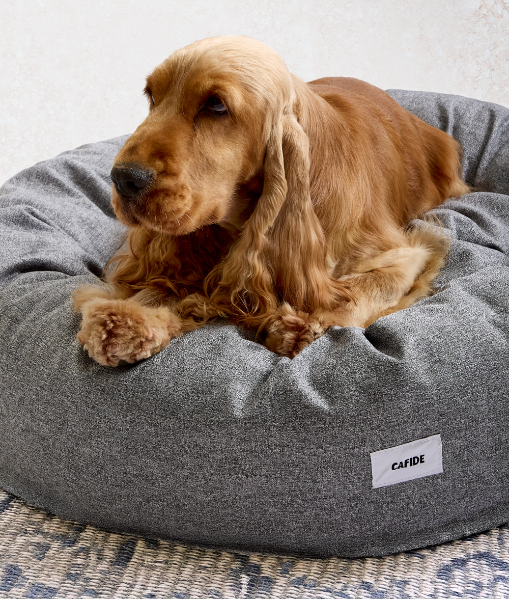 Graues Chenille-Hundebett, Nuba