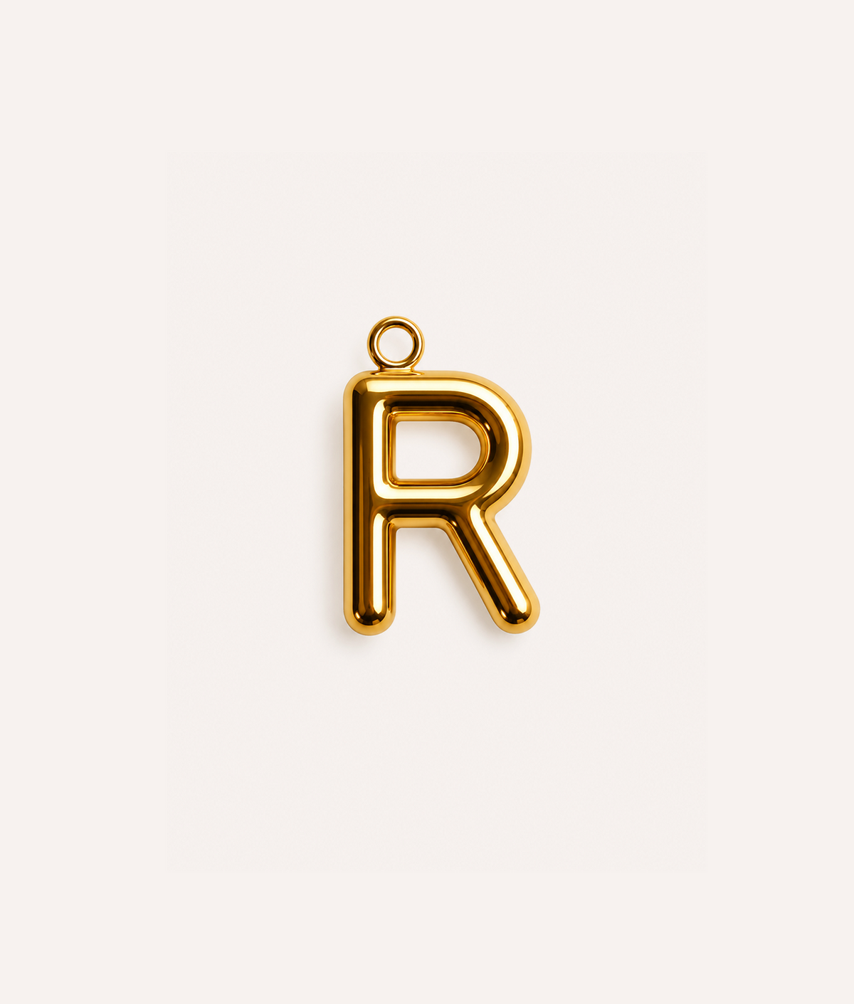 Charm Letra para Collar Perro Oro, Sira