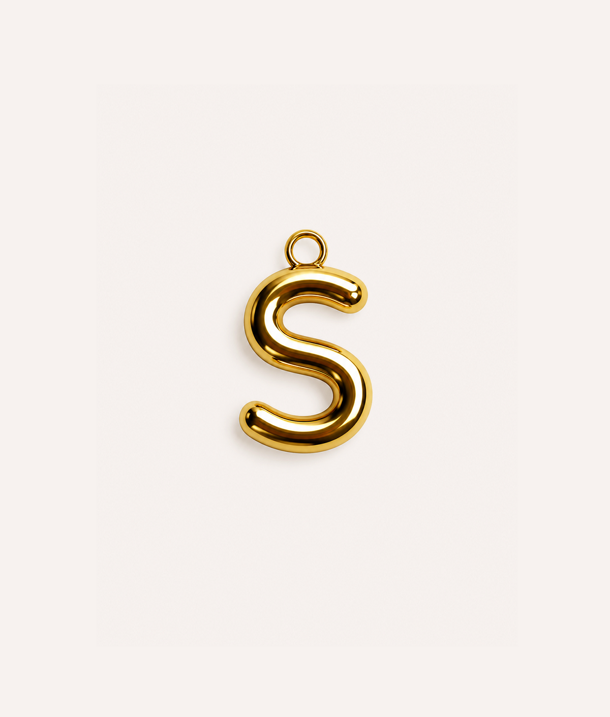 Charm Letra para Collar Perro Oro, Sira