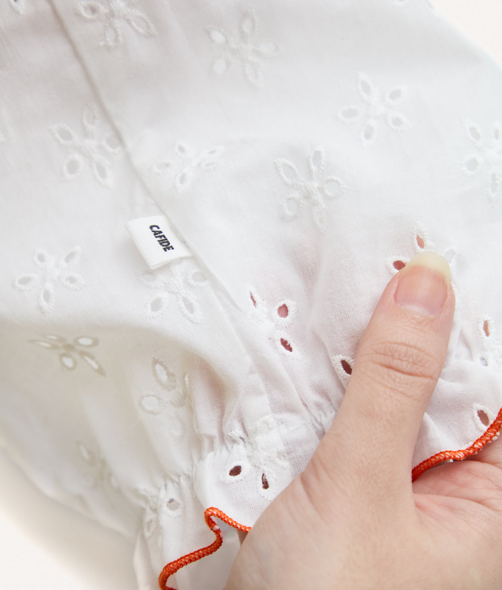 Dog Snood Coral Broderie Anglaise Design, Olga