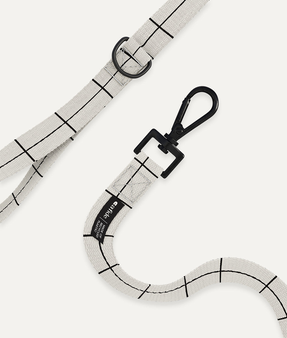 Leash 1.2m Recycled PET Beige Line Design, Juno