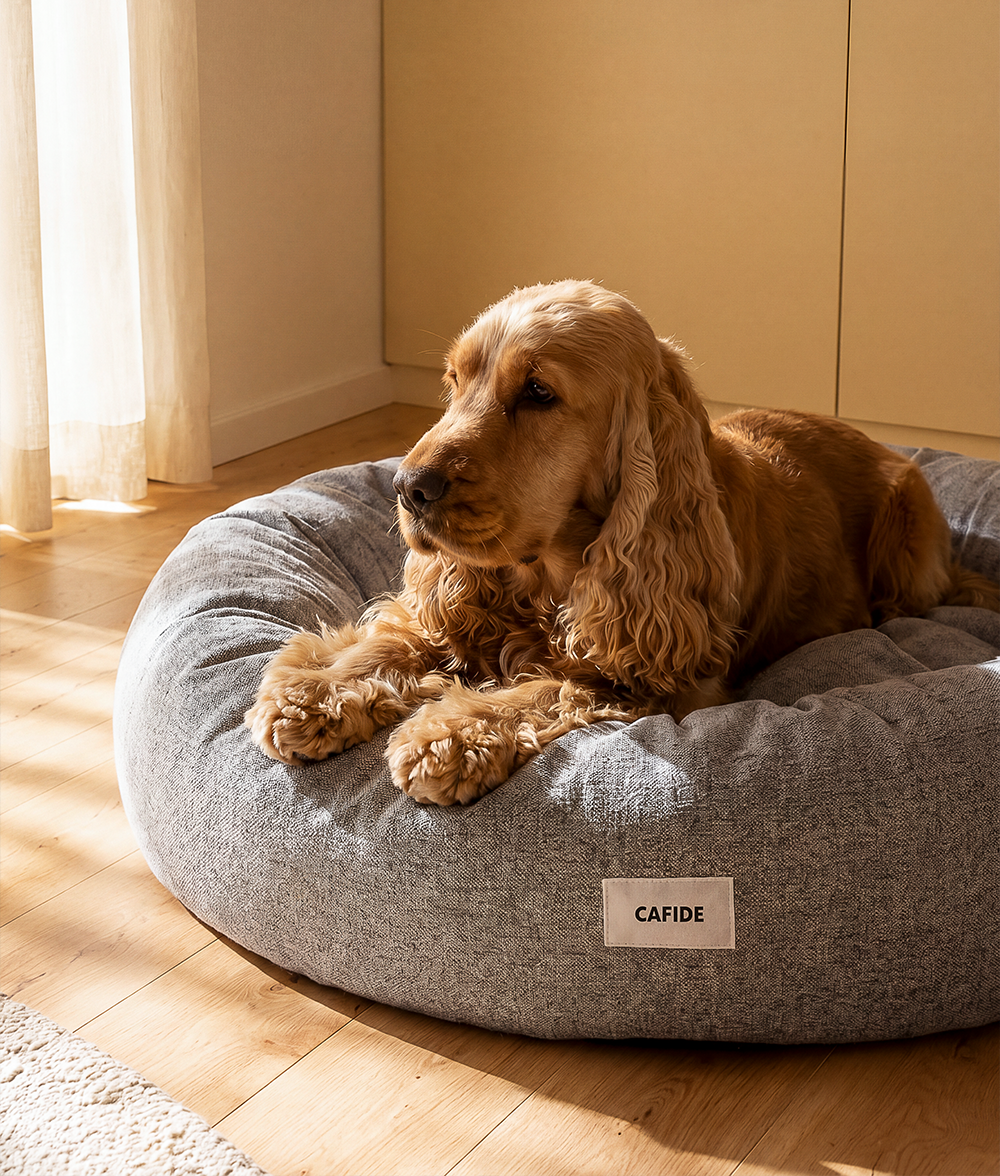 Cama Perro Chenilla Gris, Nuba