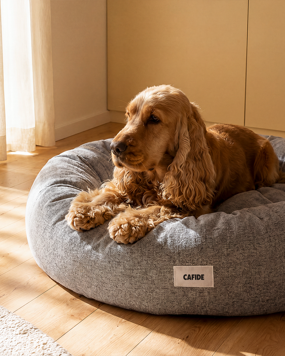 Cama Perro Chenilla Gris, Nuba