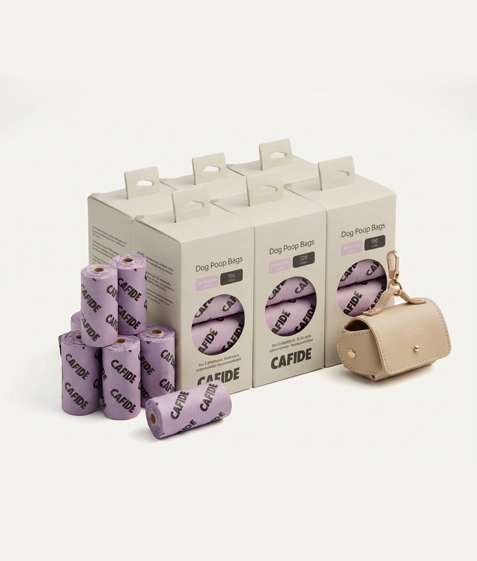 Pack Portabolsas Cuero Vegano Beige, Jala