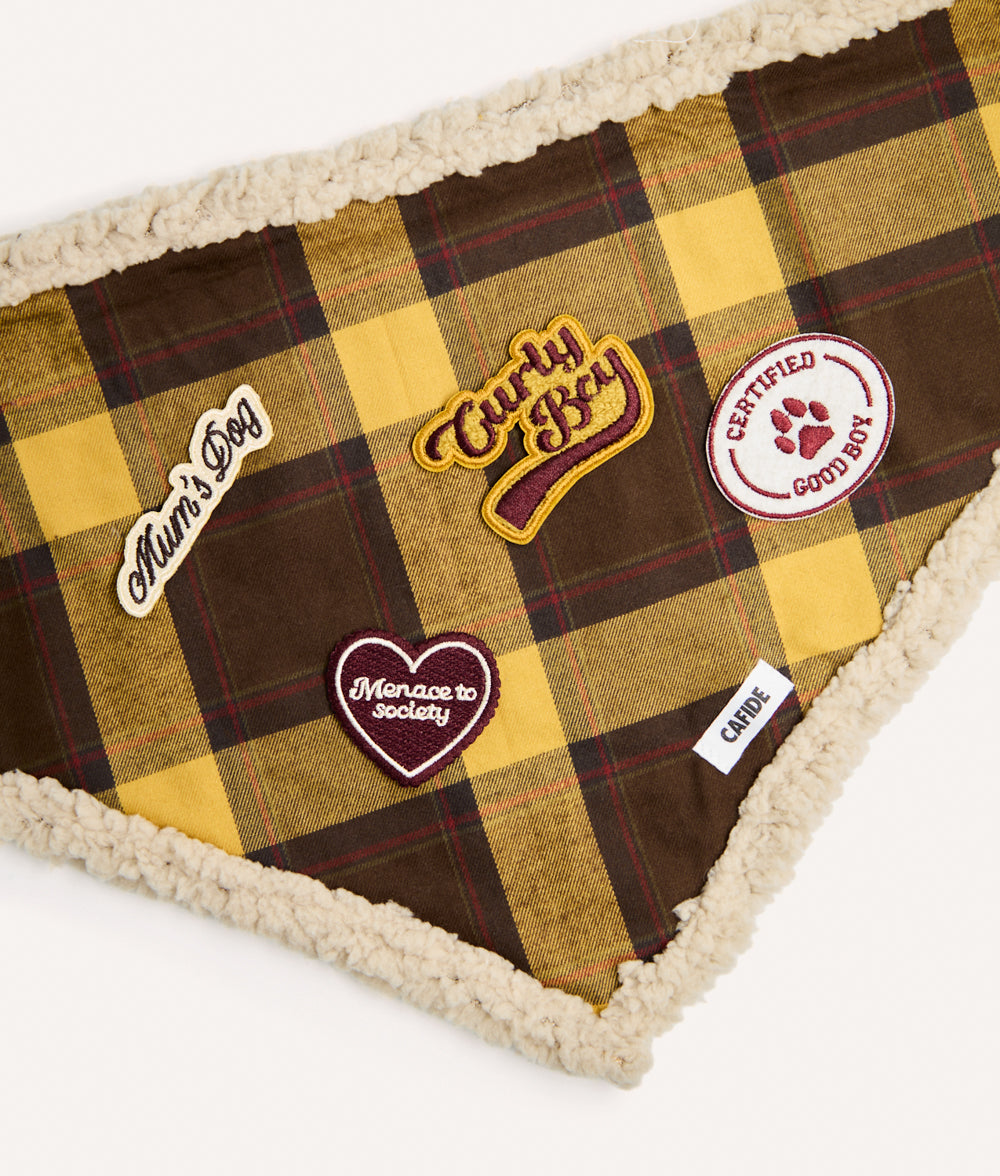 Menace Burgundy Iron-On Dog Patch, Pippa