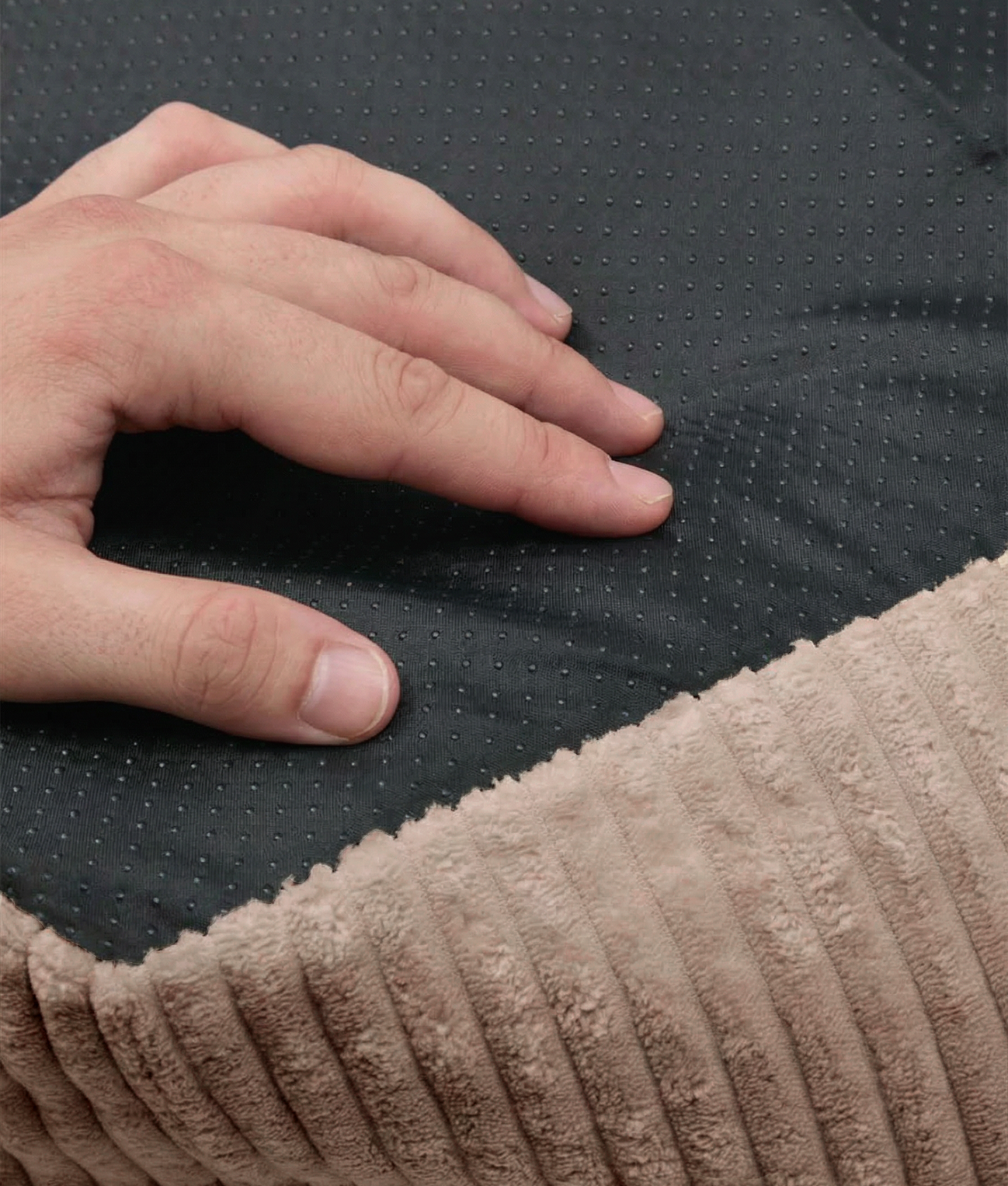 Funda de Cama Pana Moca Beige, Snozy