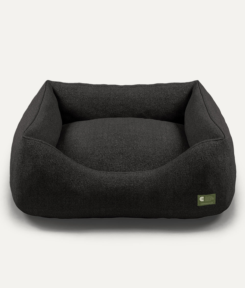 Premium-Hundebett in Schwarz-Anthrazit, Snozy
