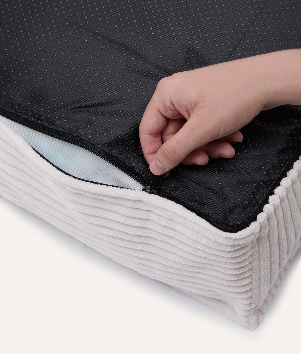 Hundebett aus weißem Cord, Cuadra