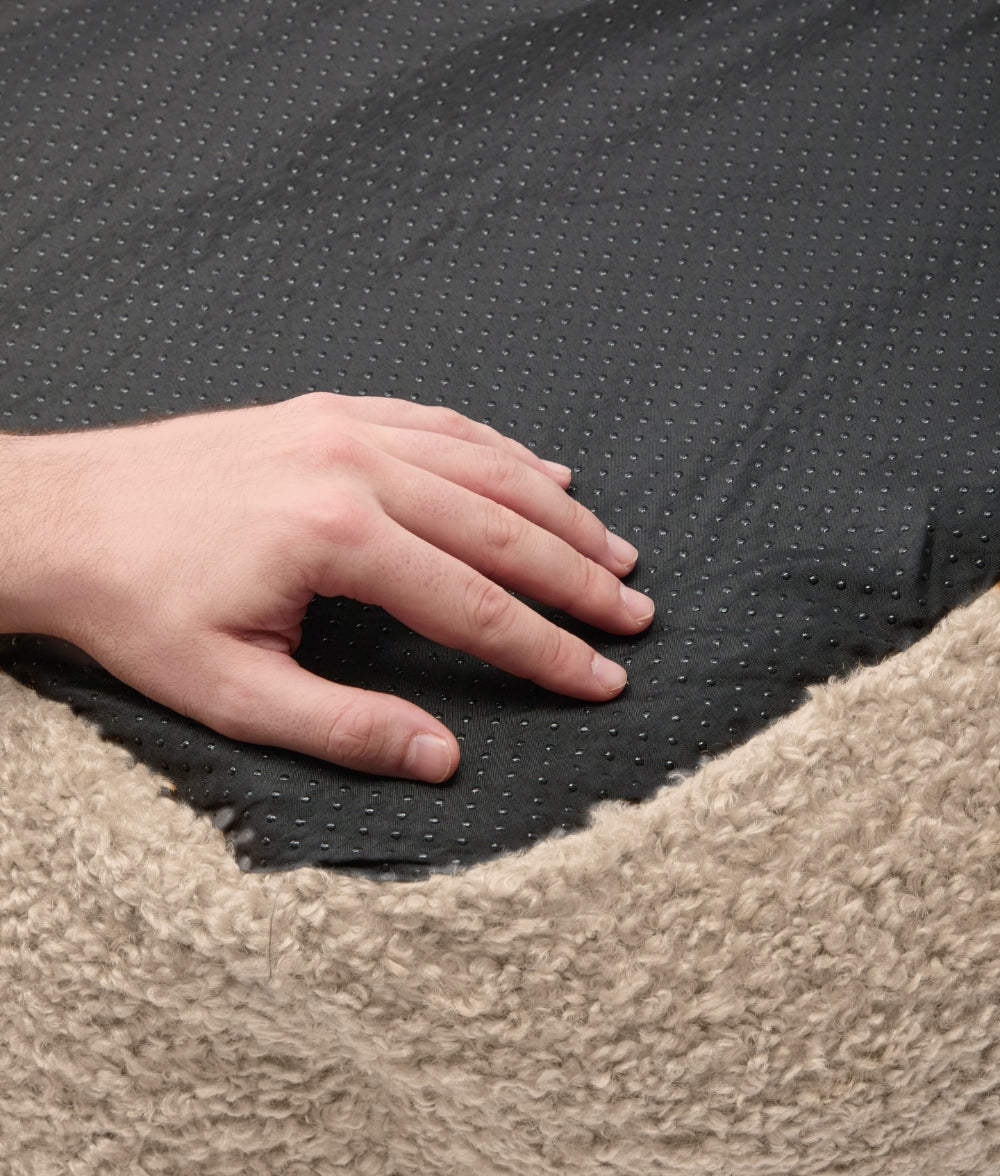 Beigefarbenes Teddy-Hundebett, Snozy