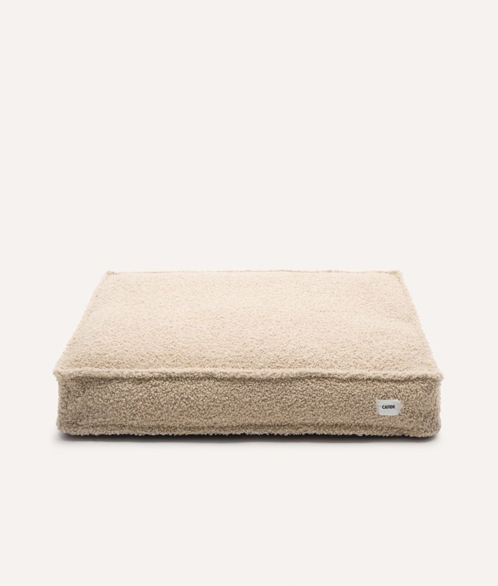 Beigefarbenes Teddyfell-Hundebett, Cuadra