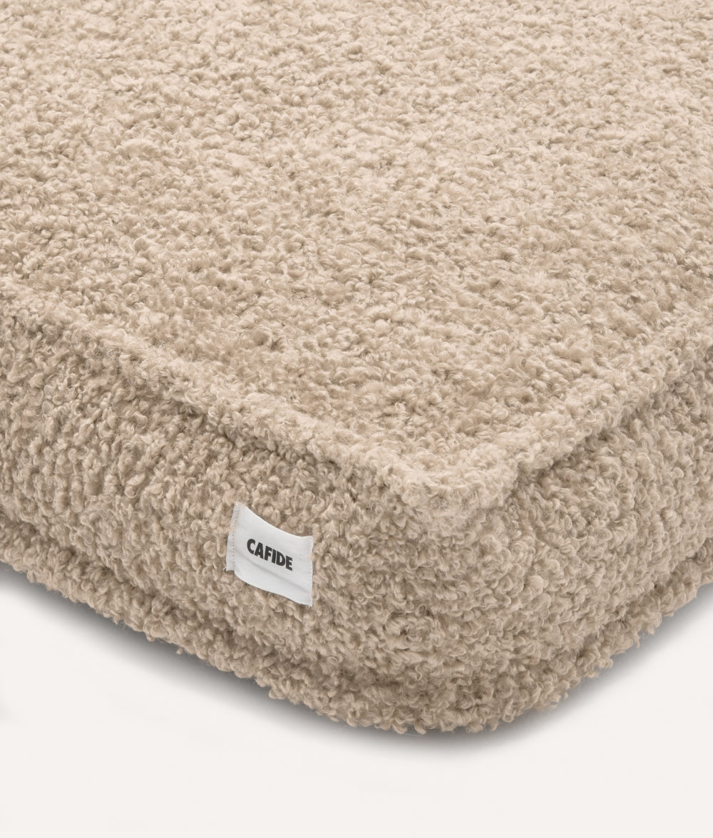 Beigefarbenes Teddyfell-Hundebett, Cuadra