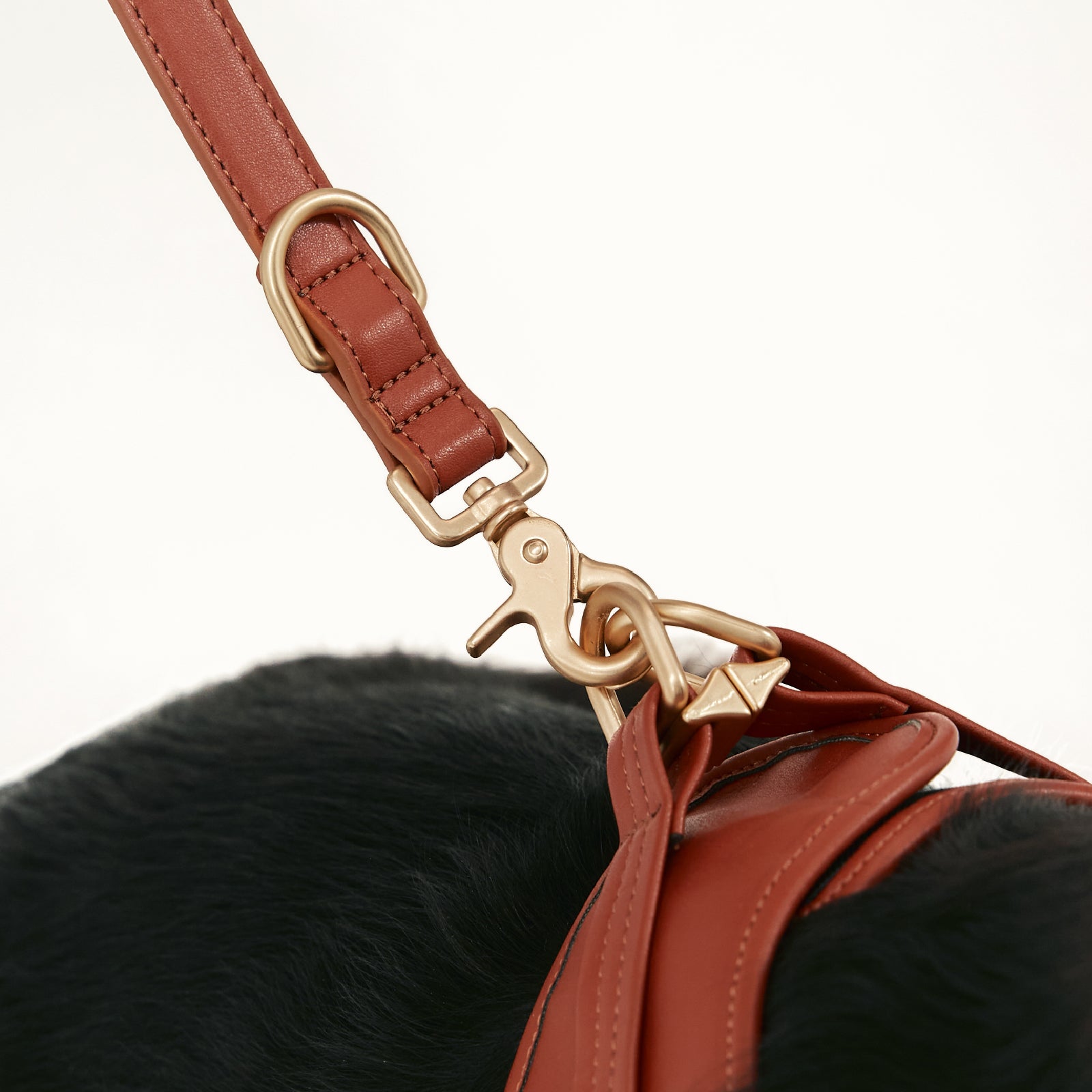 Poop Bag Carrier Vegan Leather Black , Jala