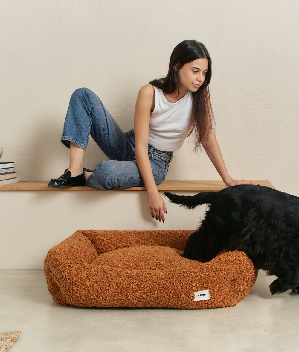 Senf Teddy-Hundebett, Snozy