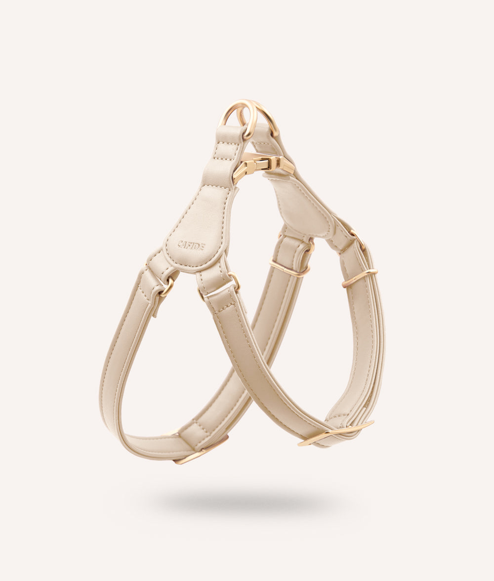 Burgunderrotes Hundegeschirr aus Veganem Leder, Jala