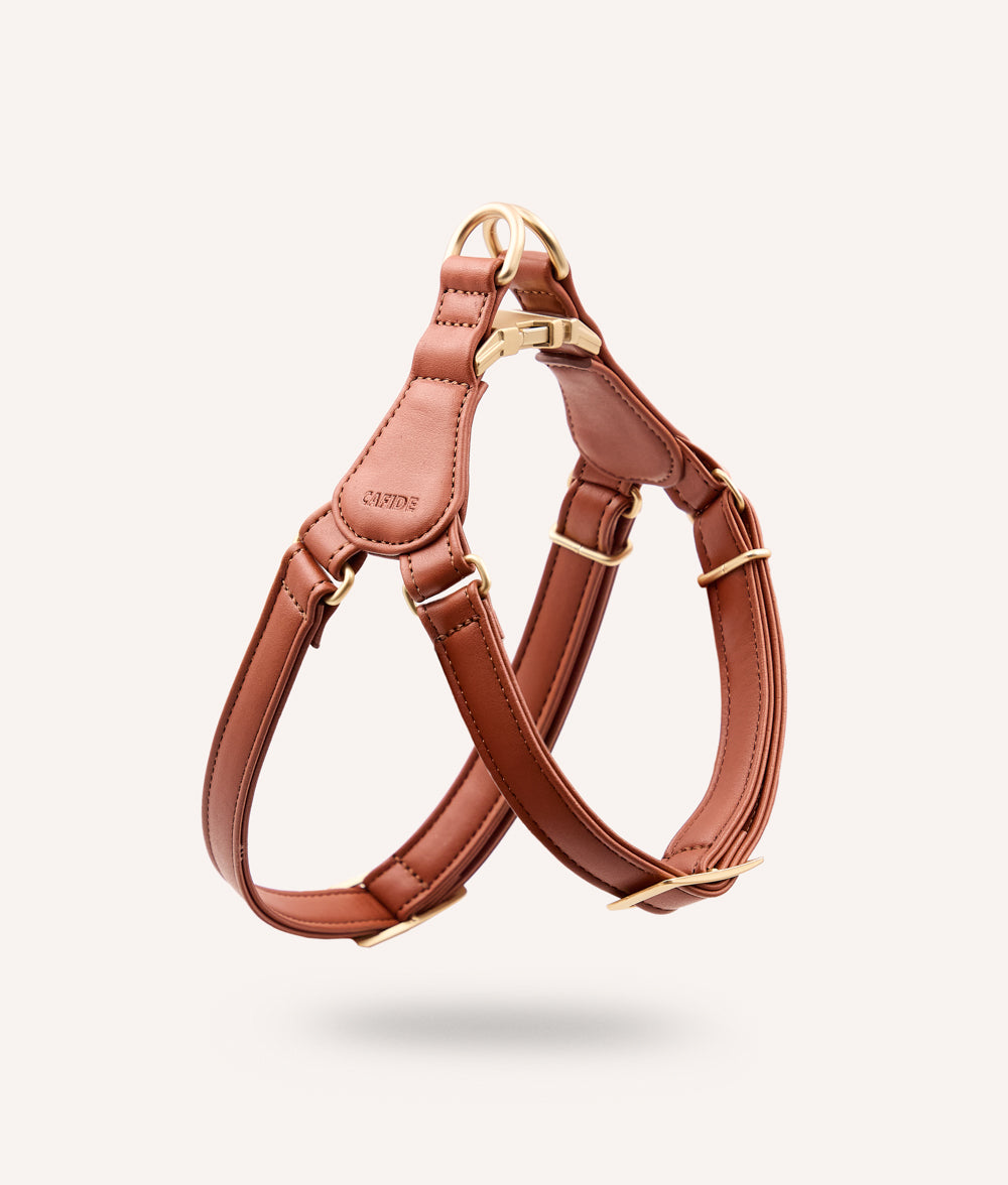 Harnais en Cuir Vegan Bordeaux, Jala