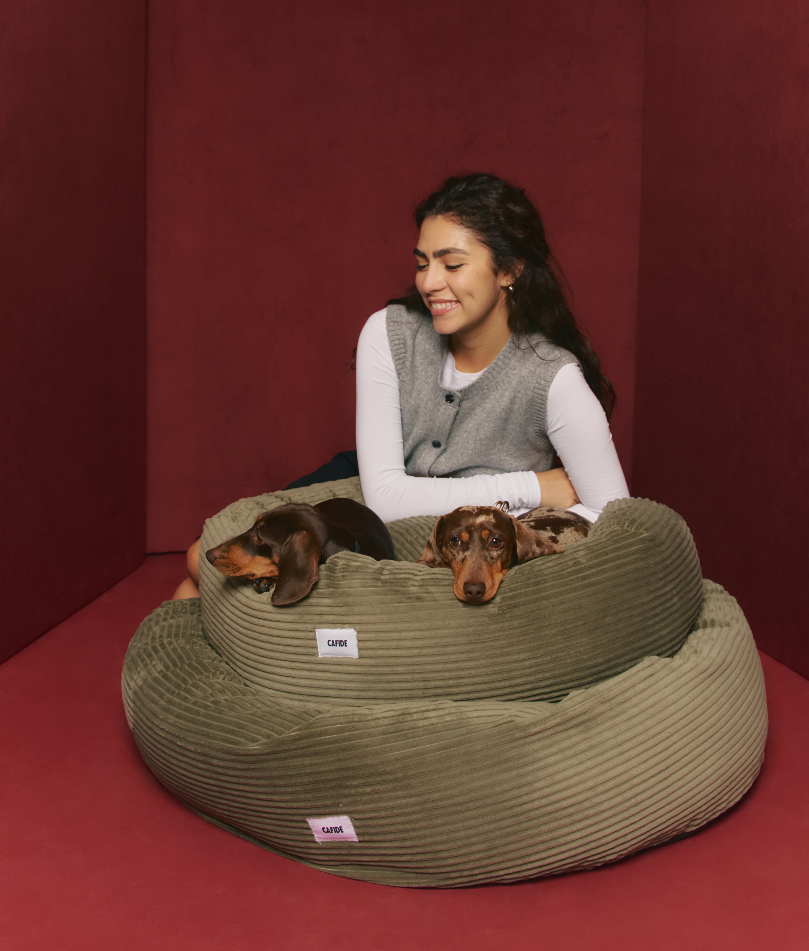 Grünes Cord-Hundebett, Nuba